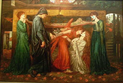 Сънят на Данте в момента на смъртта на Беатриче-Il sogno di Dante al momento della morte di Beatrice by Clive Varley